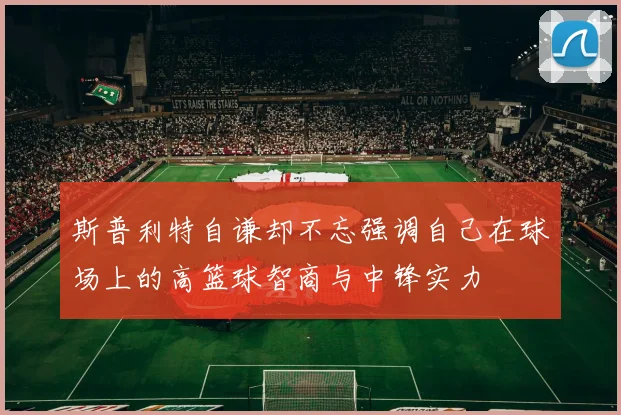 斯普利特自谦却不忘强调自己在球场上的高篮球智商与中锋实力